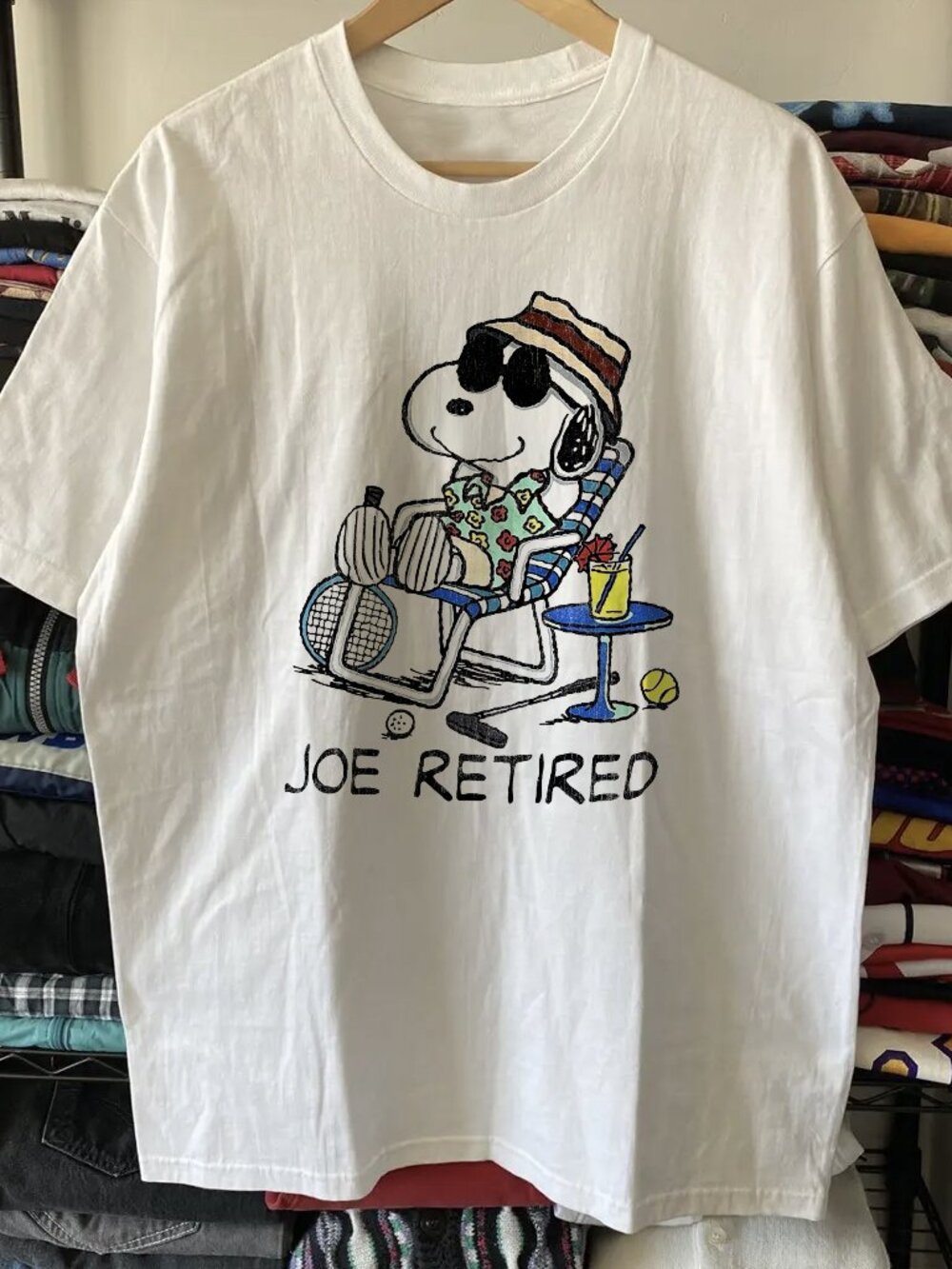 Rare Snoopy Joe Retired Washed White Tee